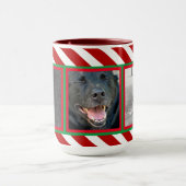 キャンディーケーンの基本赤白3枚 マグカップ (中央)