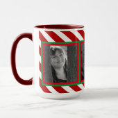 キャンディーケーンの基本赤白3枚 マグカップ (左)