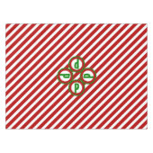 キャンディーケーンの基本(赤/白) テーブルクロス (正面(横))