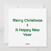 キャンディーケーンの持ち物フエストゥィブなトナカイ シーズンカード (裏面)