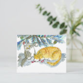 キャンディーケーンを子猫で取り戻す ポストカード (スタンド正面)