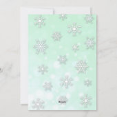 キャンディーケーンを持ったかわいいクリスマスマウス シーズンカード (裏面)