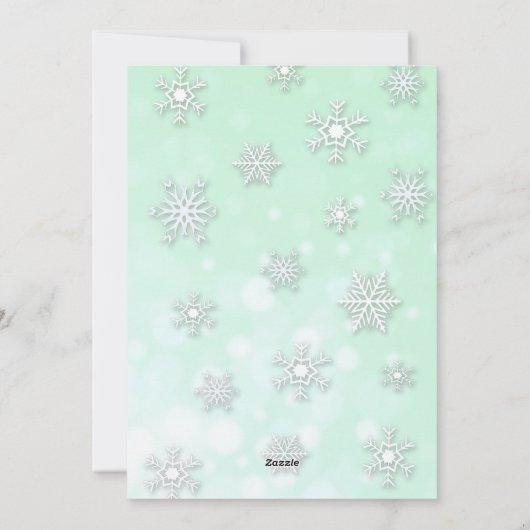 キャンディーケーンを持ったかわいいクリスマスマウス シーズンカード (裏面)