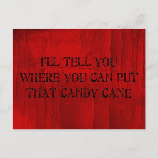 キャンディーケーンを置くことができる場所 ポストカード (正面)