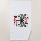 キャンディーケーンウィングズドラゴンフライ ビーチタオル (正面)