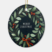 キャンディーケーンエナジークリスマスオーナメントを解放 セラミックオーナメント (左)