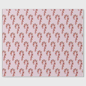 キャンディーケーンオンピンク ラッピングペーパー (フラット)