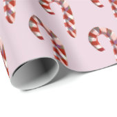 キャンディーケーンオンピンク ラッピングペーパー (ロールコーナー)
