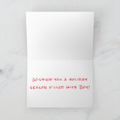 キャンディーケーンカードを持つアメリカのブルドッグ シーズンカード (内部)