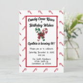 キャンディーケーンキスと50誕生日の願い 招待状 (スタンド正面)