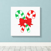 キャンディーケーンキャンバスプリント キャンバスプリント (インサイチュ (ウッドフロア))