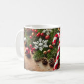 キャンディーケーンクおもしろいルー家族キャンディラブコーヒーマグ コーヒーマグカップ (正面左)