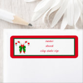 キャンディーケーンクカラフルリスマス差出人住所 ラベル (インサイチュ)