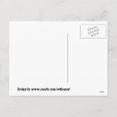 キャンディーケーンクリスマスエンジェルと猫はがき シーズンポストカード (裏面)