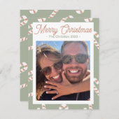 キャンディーケーンクリスマスカード シーズンカード (正面/裏面)