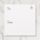 キャンディーケーンクリスマスギフトメッセージカード フェイバータグ (裏面)