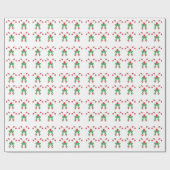 キャンディーケーンクリスマスギフト紙 ラッピングペーパー (フラット)