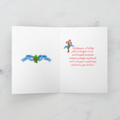 キャンディーケーンクリスマスグリーティングカード シーズンカード (内部)