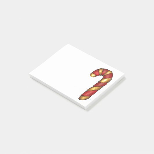 キャンディーケーンクリスマスシュガークッキーホリデイベーキング ポストイット (アングル)