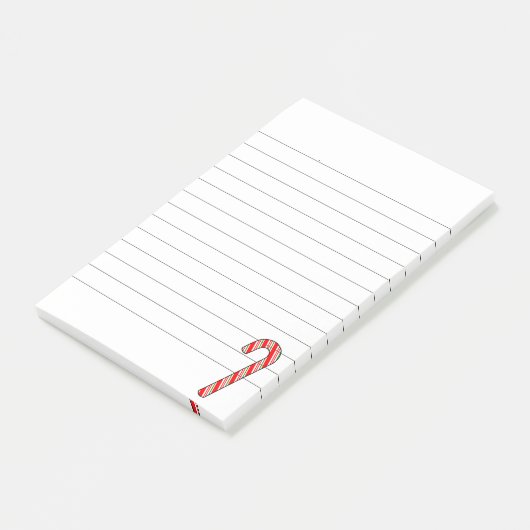 キャンディーケーンクリスマススケッチが並ぶ ポストイット (アングル)