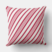 キャンディーケーンクリスマスストライプ クッション (裏面)
