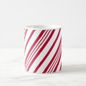 キャンディーケーンクリスマスストライプ コーヒーマグカップ (中央)