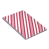 キャンディーケーンクリスマスストライプ ノートブック (右側)