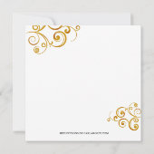 キャンディーケーンクリスマスパーティの招待状 招待状 (裏面)