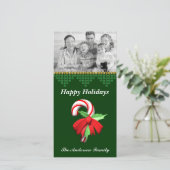 キャンディーケーンクリスマスフォトカード シーズンカード (スタンド正面)