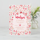 キャンディーケーンクリスマスホリデーズバースデーパーティー 招待状 (スタンド正面)