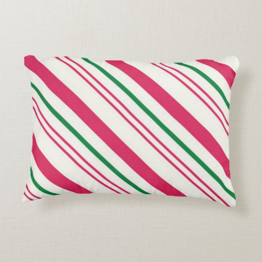 キャンディーケーンクリスマスホリデー アクセントクッション (裏面)