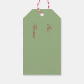 キャンディーケーンクリスマスユニコーン、馬ポニーギフトラベル ギフトタグ (裏面)