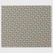 キャンディーケーンクリスマスユニコーン、馬包み紙 ラッピングペーパー (フラット)