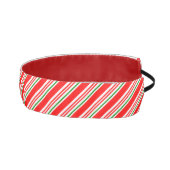 キャンディーケーンクリスマスレッドグリーンストライプのパターン アスレチックヘッドバンド (右)