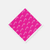 キャンディーケーンクリスマスレッド スタンダードカクテルナプキン (角)