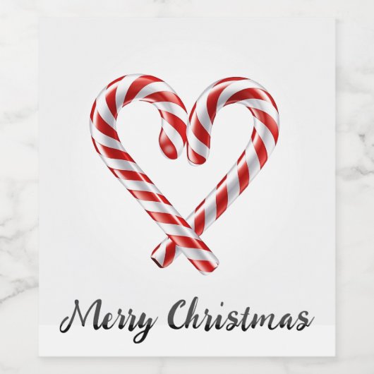 🍷キャンディーケーンクリスマス応援ワインボトル🍷 ワインラベル (シングルラベル)