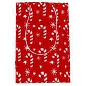 キャンディーケーンクリスマス抱き枕 ミディアムペーパーバッグ (正面)