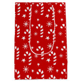 キャンディーケーンクリスマス抱き枕 ミディアムペーパーバッグ (裏面)