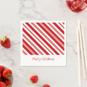 キャンディーケーンクリスマス スタンダードカクテルナプキン (インサイチュ)