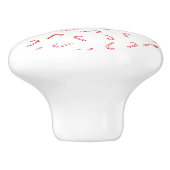 キャンディーケーンクリスマス セラミックノブ (側面)