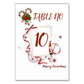 キャンディーケーンクリスマス テーブルナンバー (正面)