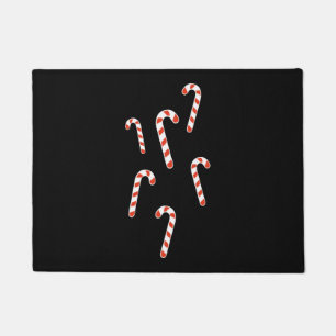 キャンディーケーンクリスマス ドアマット