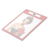 キャンディーケーンクリスマス ノートパッド (アングル)