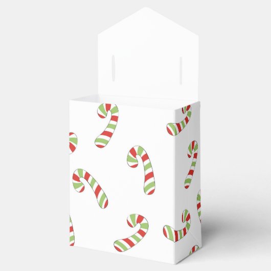 キャンディーケーンクリスマス フェイバーボックス (オープン)