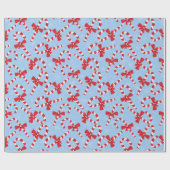 キャンディーケーンクリスマス ラッピングペーパー (フラット)