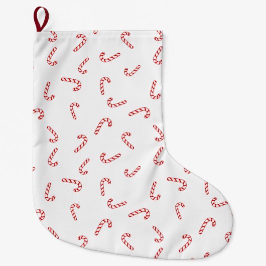 キャンディーケーンクリスマス ラージクリスマスストッキング (正面)