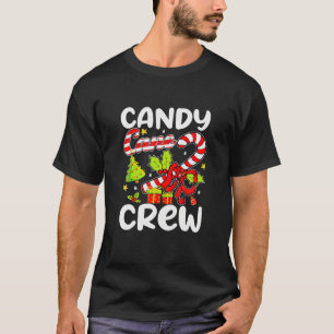 キャンディーケーンクルーおもしろいクリスマスキャンディラバーキッズB Tシャツ