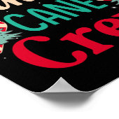 キャンディーケーンクルーおもしろいクリスマスキャンディ恋人クリスマスWom ポスター (角)