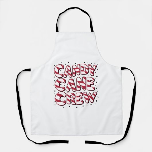 キャンディーケーンクルー愛好家クリスマスクリスマスパジャマ エプロン (正面)
