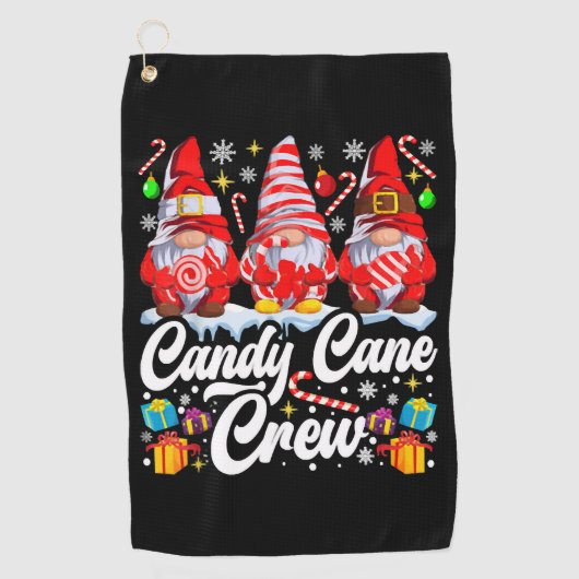 キャンディーケーンクルーChristmas Candy恋人格言 ゴルフタオル (正面)